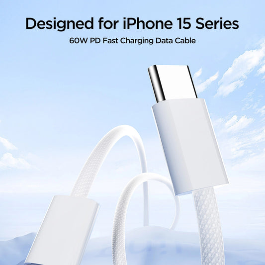 Καλώδιο δεδομένων και φόρτισης USB-C - USB-C Joyroom S-A45, 60W, 1m, λευκό