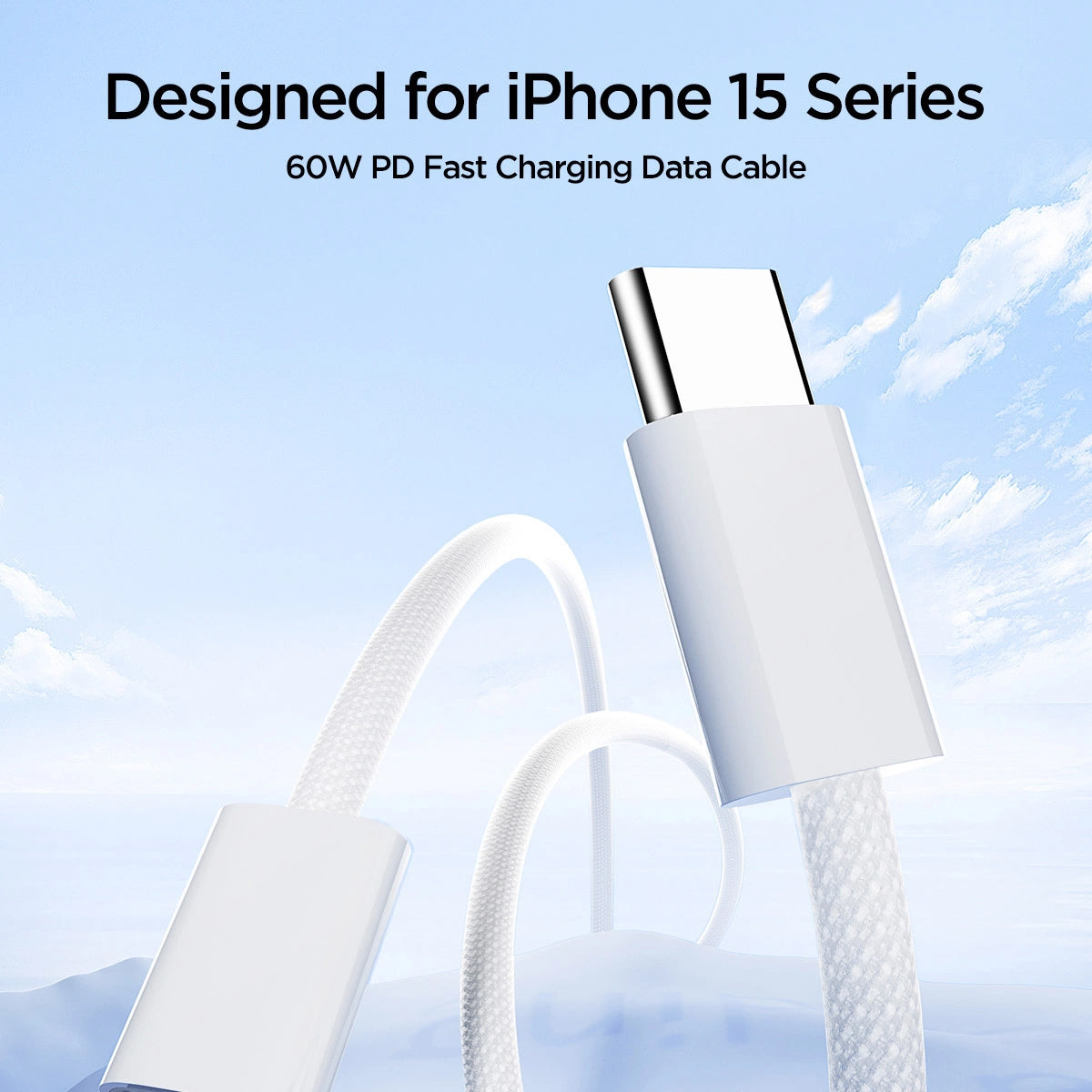 Καλώδιο δεδομένων και φόρτισης USB-C - USB-C Joyroom S-A45, 60W, 1m, λευκό