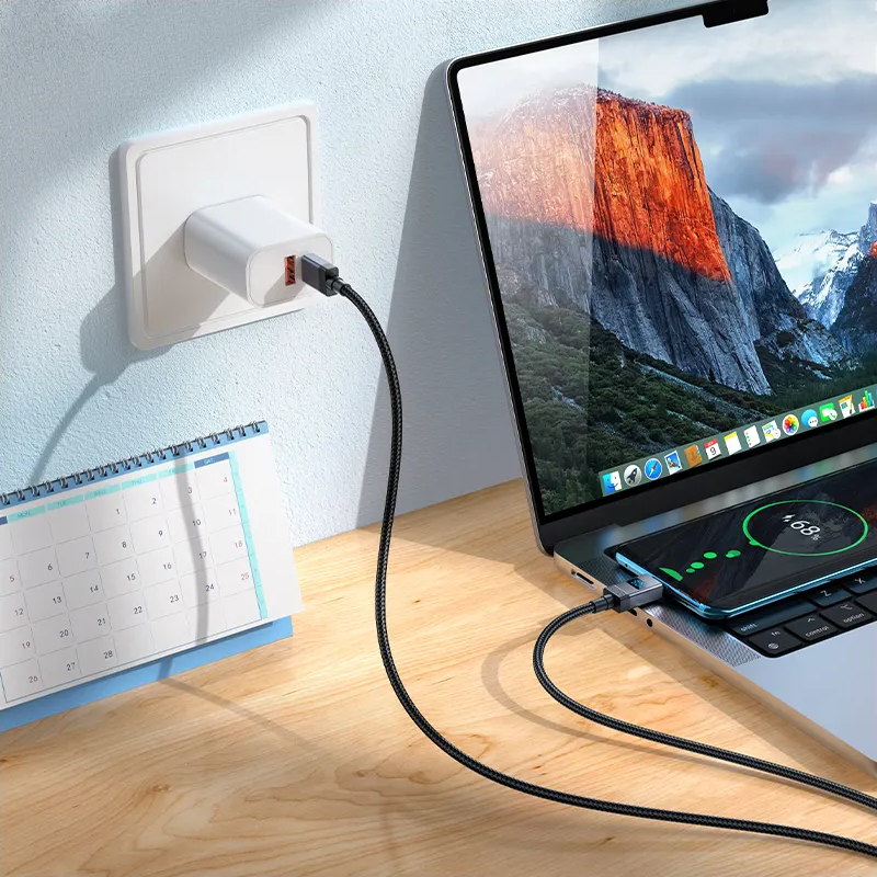 Καλώδιο Δεδομένων και Φόρτισης USB-C - USB-C HOCO X118 Display, 60W, 1m, Μαύρο