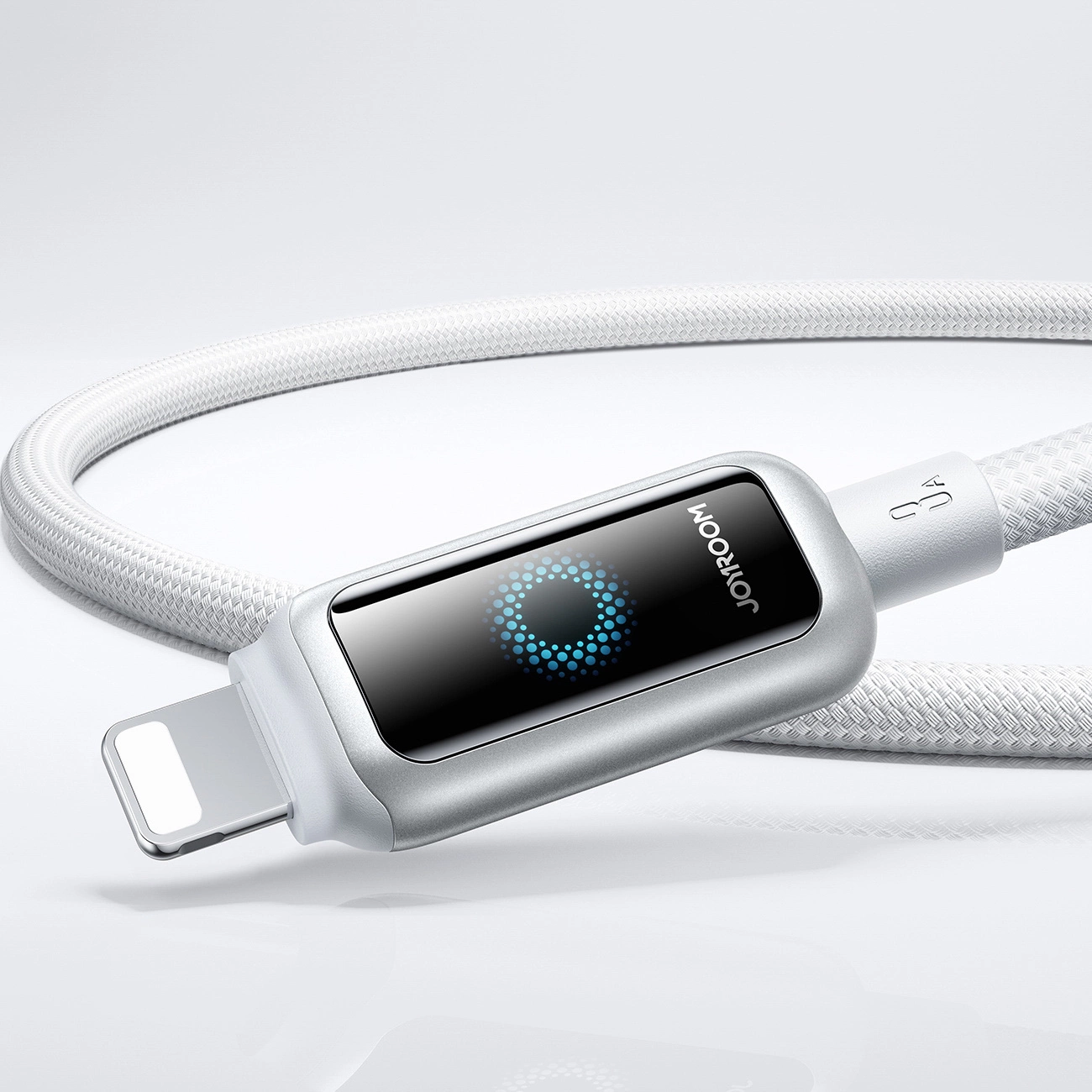 Καλώδιο Δεδομένων και Φόρτισης USB-A - Lightning Joyroom S-A55 StarFlight Display, 18W, 1.2m, Λευκό
