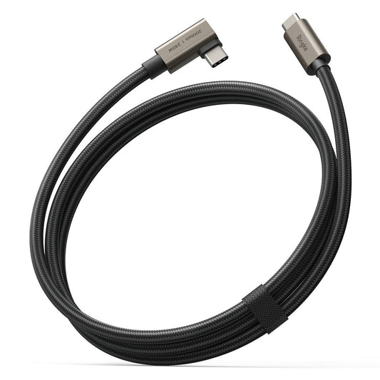Καλώδιο Δεδομένων και Φόρτισης USB-C - USB-C Ringke 2X2 Angled, 240W, 1m, Μαύρο