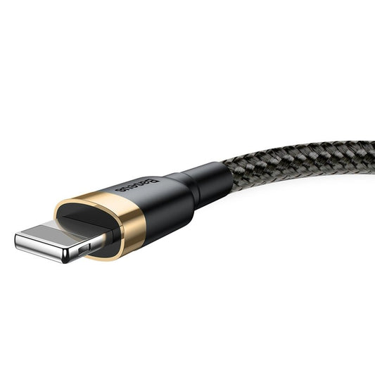 Καλώδιο Δεδομένων και Φόρτισης USB-A - Lightning Baseus Cafule, 18W, 2m, Χρυσό CALKLF-CV1