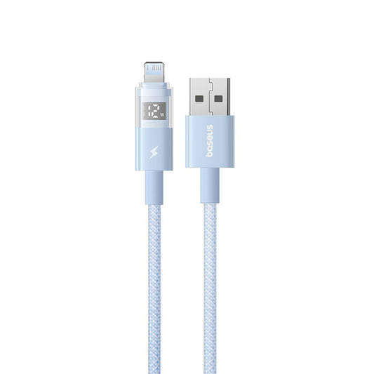 Καλώδιο Δεδομένων και Φόρτισης USB-A - Lightning Baseus Display 2, 12W, 2m, Μπλε P10382700311-01