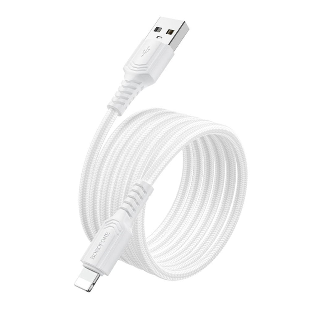 Καλώδιο Δεδομένων και Φόρτισης USB-A - Lightning Borofone BX116 Certain, 18W, 1m, Μαύρο