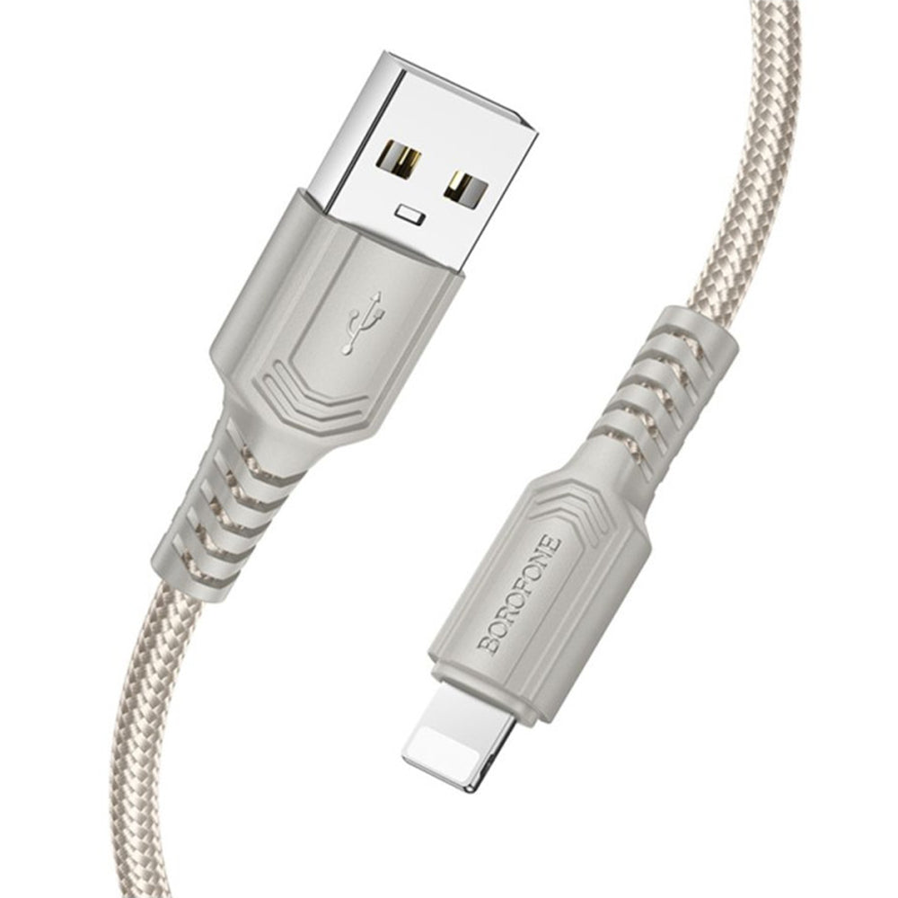 Καλώδιο Δεδομένων και Φόρτισης USB-A - Lightning Borofone BX116 Certain, 18W, 1m, Μαύρο