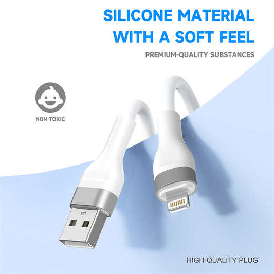 USB-A to Lightning Data and Charging Cable Lito LD02L, 18W, 1.2m, White