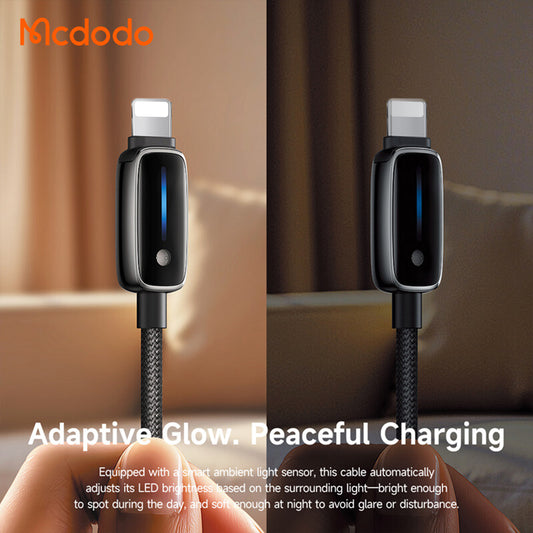 Καλώδιο Δεδομένων και Φόρτισης USB-A - Lightning McDodo CA-0010, 18W, 1.2m, Μαύρο