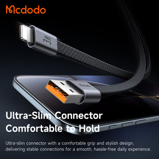 Καλώδιο Δεδομένων και Φόρτισης USB-A - Lightning McDodo CA-1160, 18W, 1μ, Μαύρο