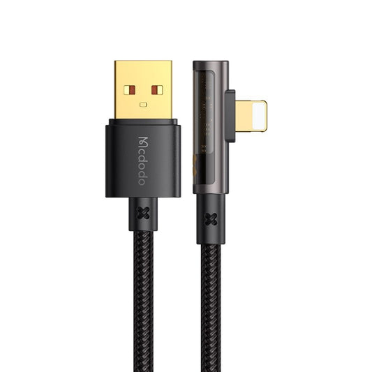 Καλώδιο Δεδομένων και Φόρτισης USB-A - Lightning McDodo CA-3510 Angled, 18W, 1.2m, Μαύρο