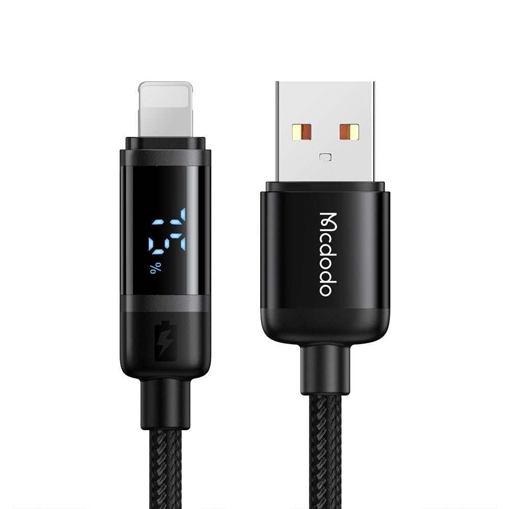 Καλώδιο Δεδομένων και Φόρτισης USB-A - Lightning McDodo CA-5000 Bat Display, 18W, 1.2m, Μαύρο