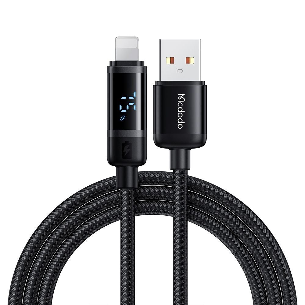 Καλώδιο Δεδομένων και Φόρτισης USB-A - Lightning McDodo CA-5000 Bat Display, 18W, 1.2m, Μαύρο