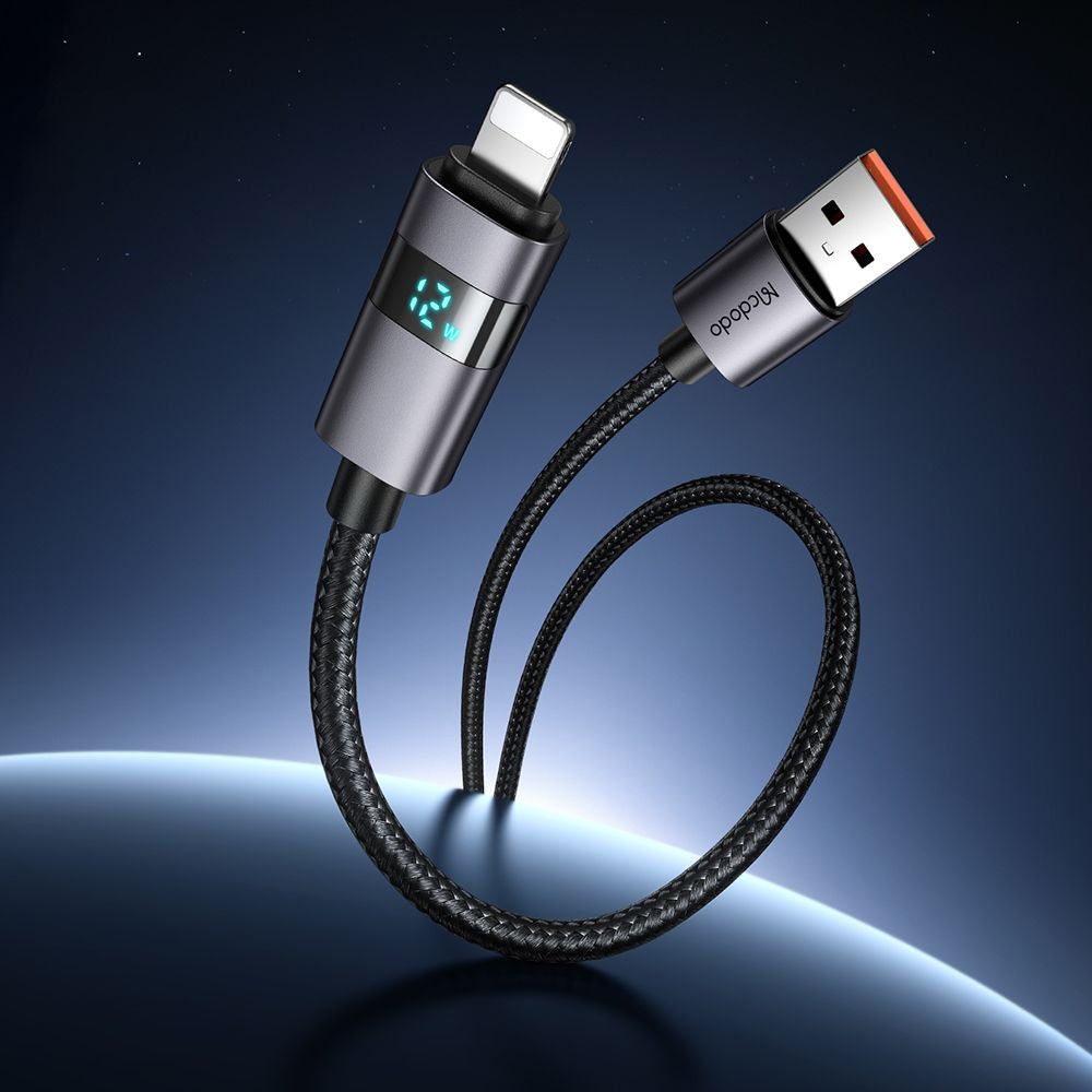 Καλώδιο Δεδομένων και Φόρτισης USB-A - Lightning McDodo CA-6490 Display, 18W, 1.2m, Μαύρο