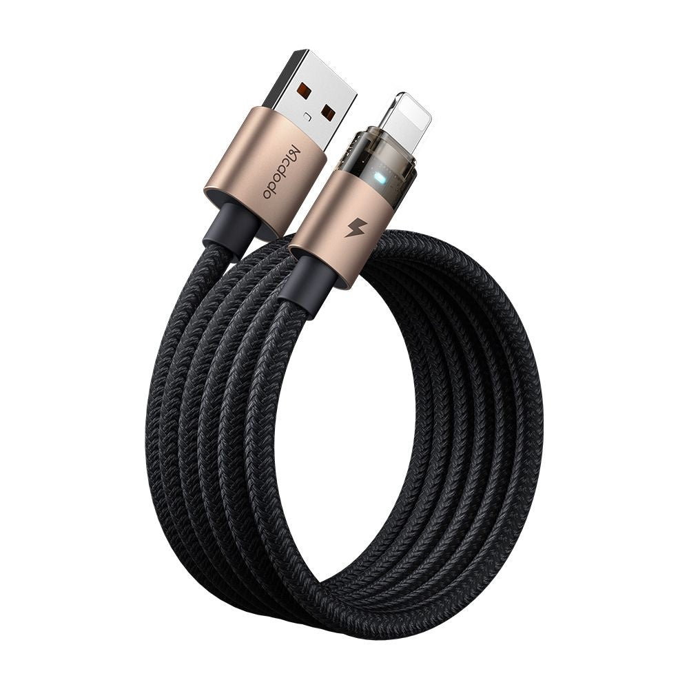 USB-A to Lightning McDodo CA-6911 Data and Charging Cable, 18W, 1.2m, Gold