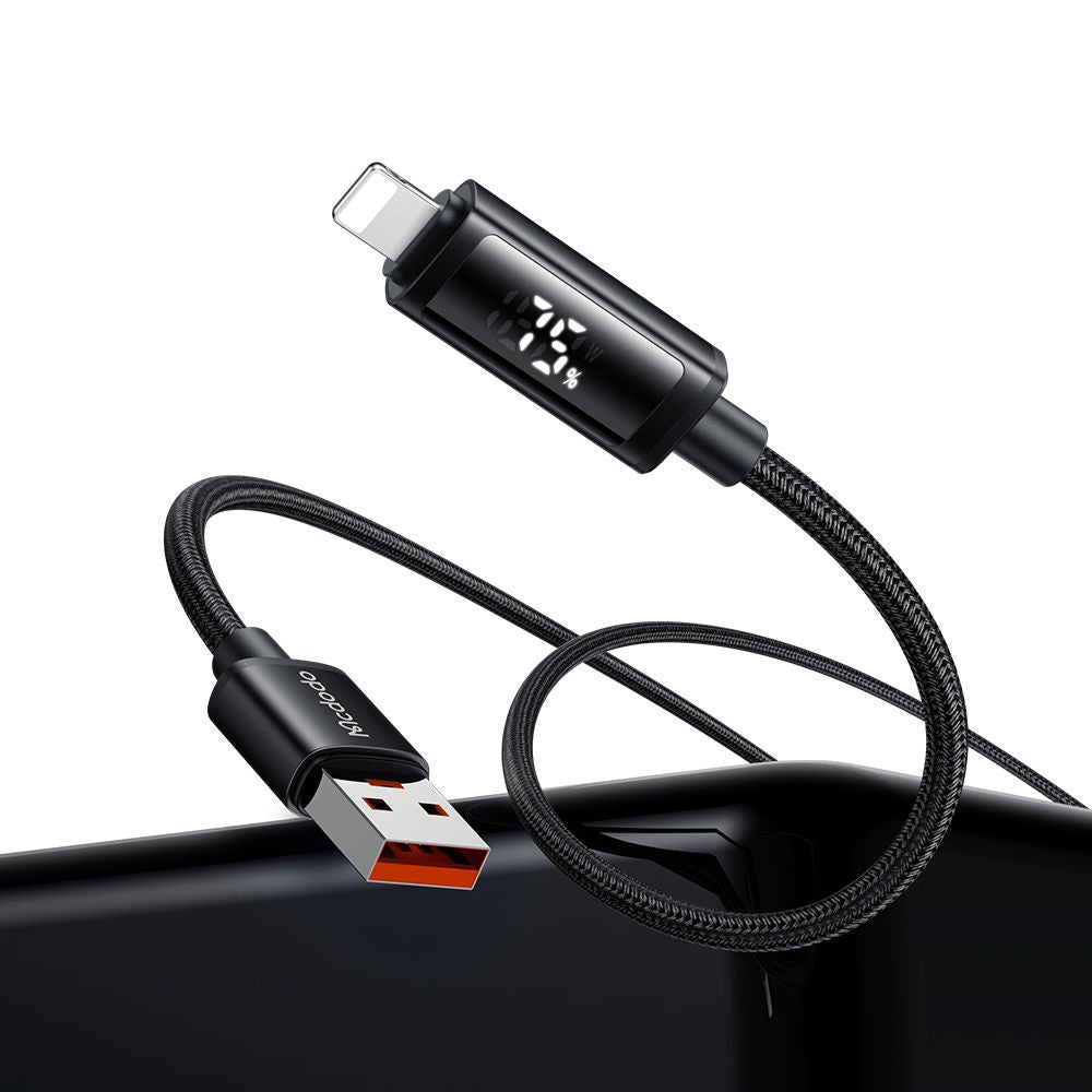 Καλώδιο Δεδομένων και Φόρτισης USB-A - Lightning McDodo CA-7970 Display, 18W, 1.2m, Μαύρο