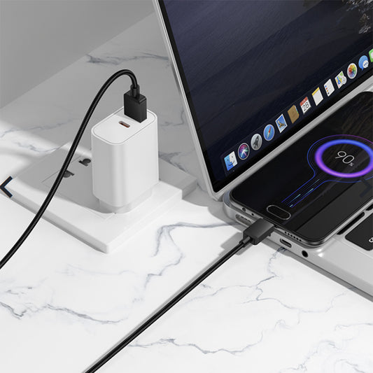 Καλώδιο Δεδομένων και Φόρτισης USB-A - microUSB Borofone BX120 Placer, 18W, 1m, Μαύρο