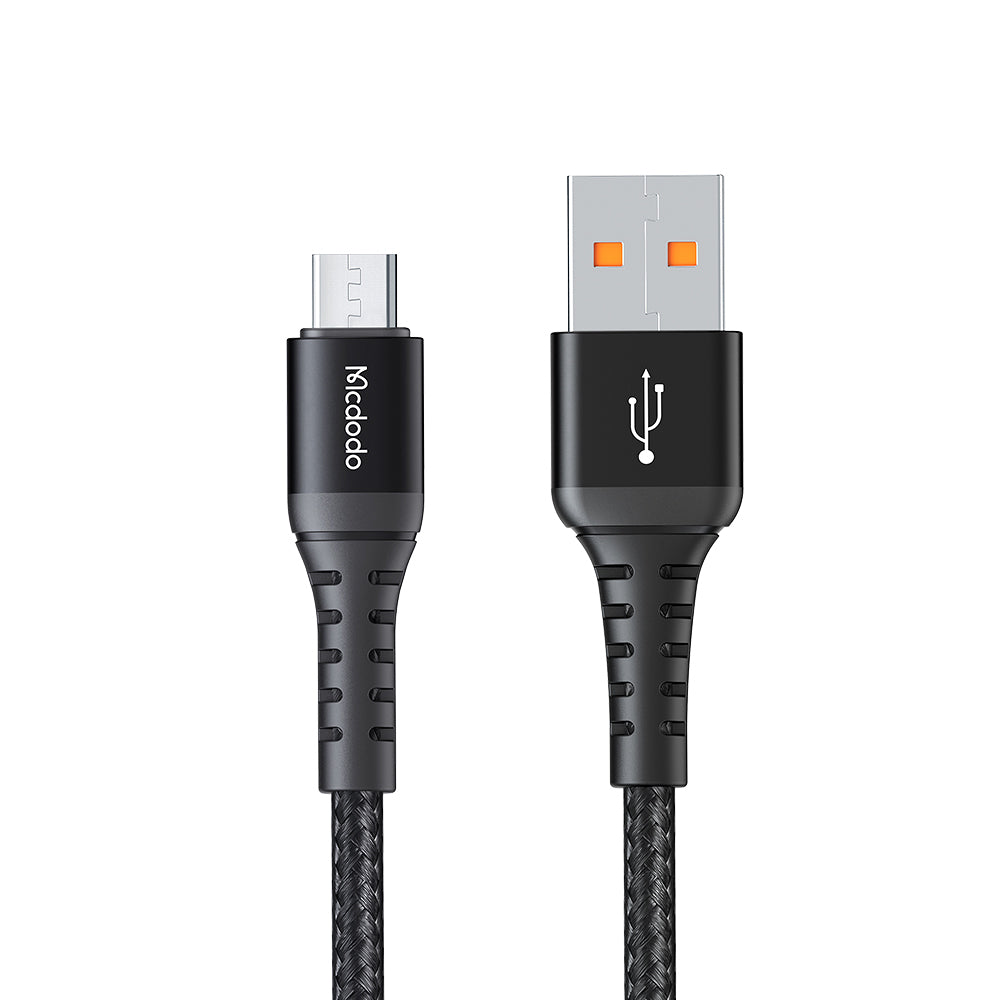 USB-A to microUSB Data and Charging Cable McDodo CA-2281, 18W, 1m, Black