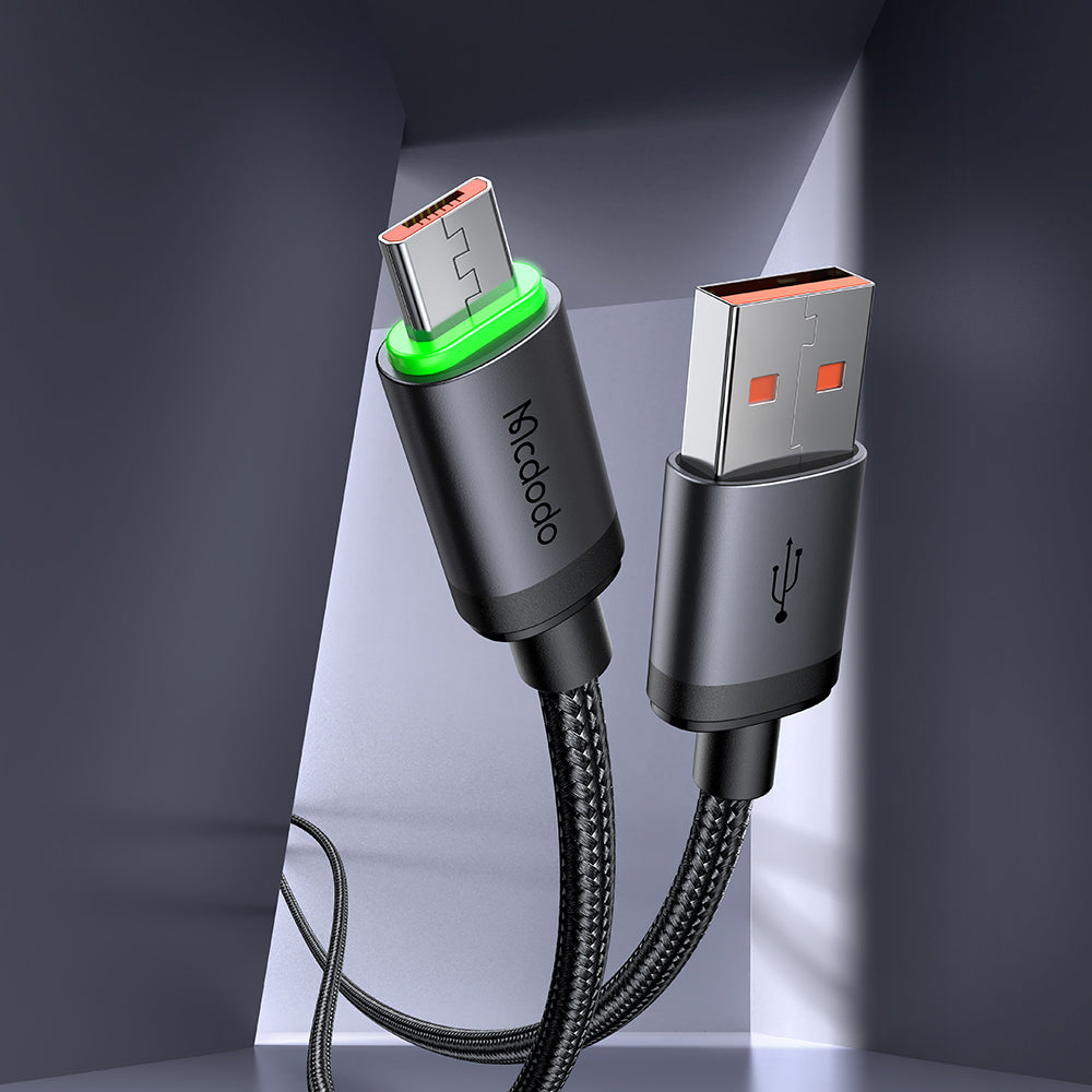 USB-A to microUSB Data and Charging Cable McDodo CA-3990, 18W, 1m, Black
