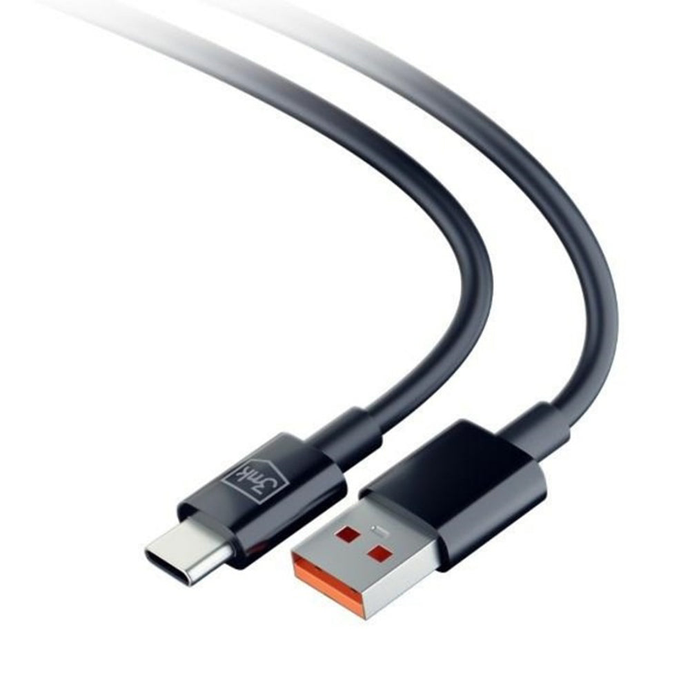 Καλώδιο Δεδομένων και Φόρτισης USB-A - USB-C 3MK Hyper, 18W, 1.2m, Μαύρο