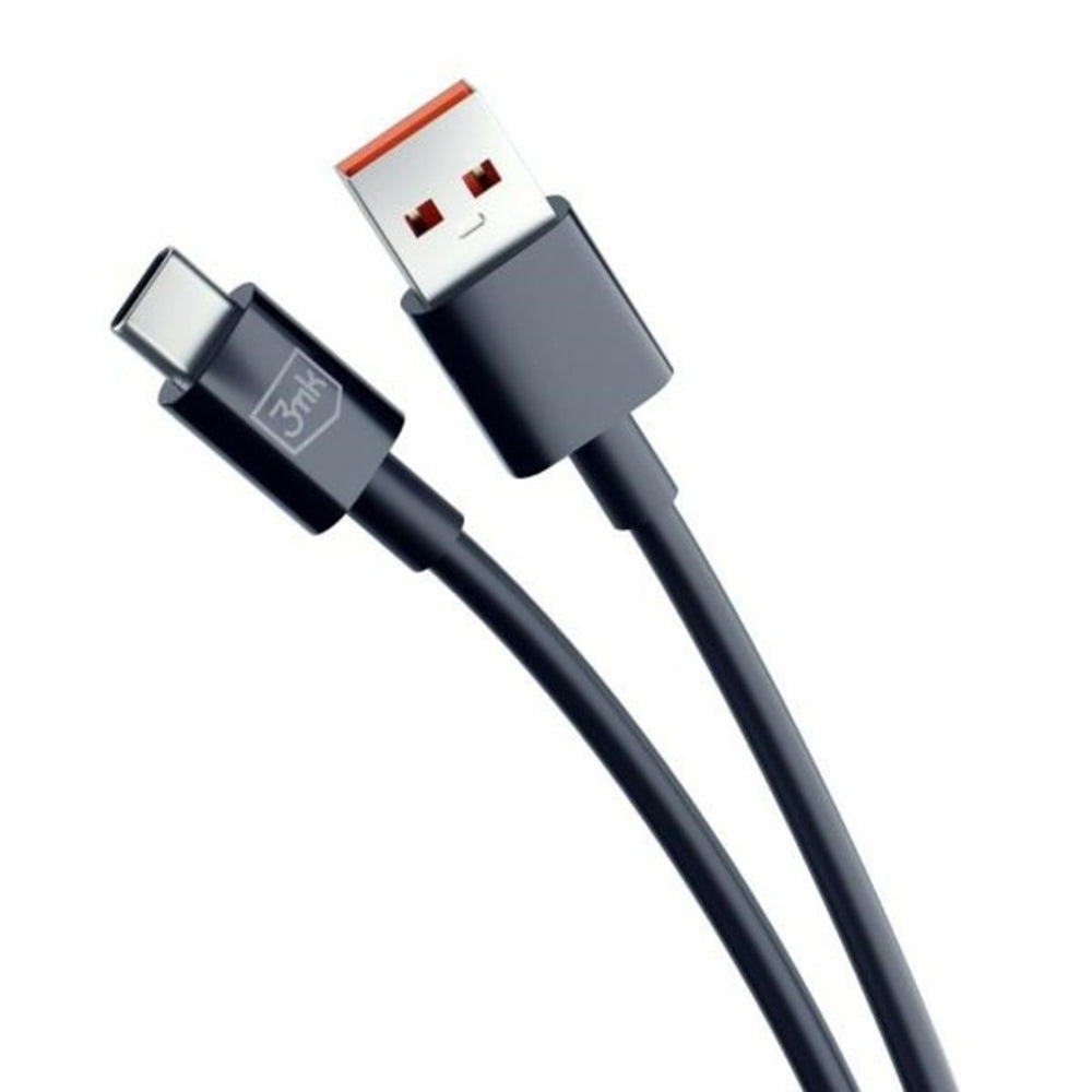 Καλώδιο Δεδομένων και Φόρτισης USB-A - USB-C 3MK Hyper, 18W, 1.2m, Μαύρο