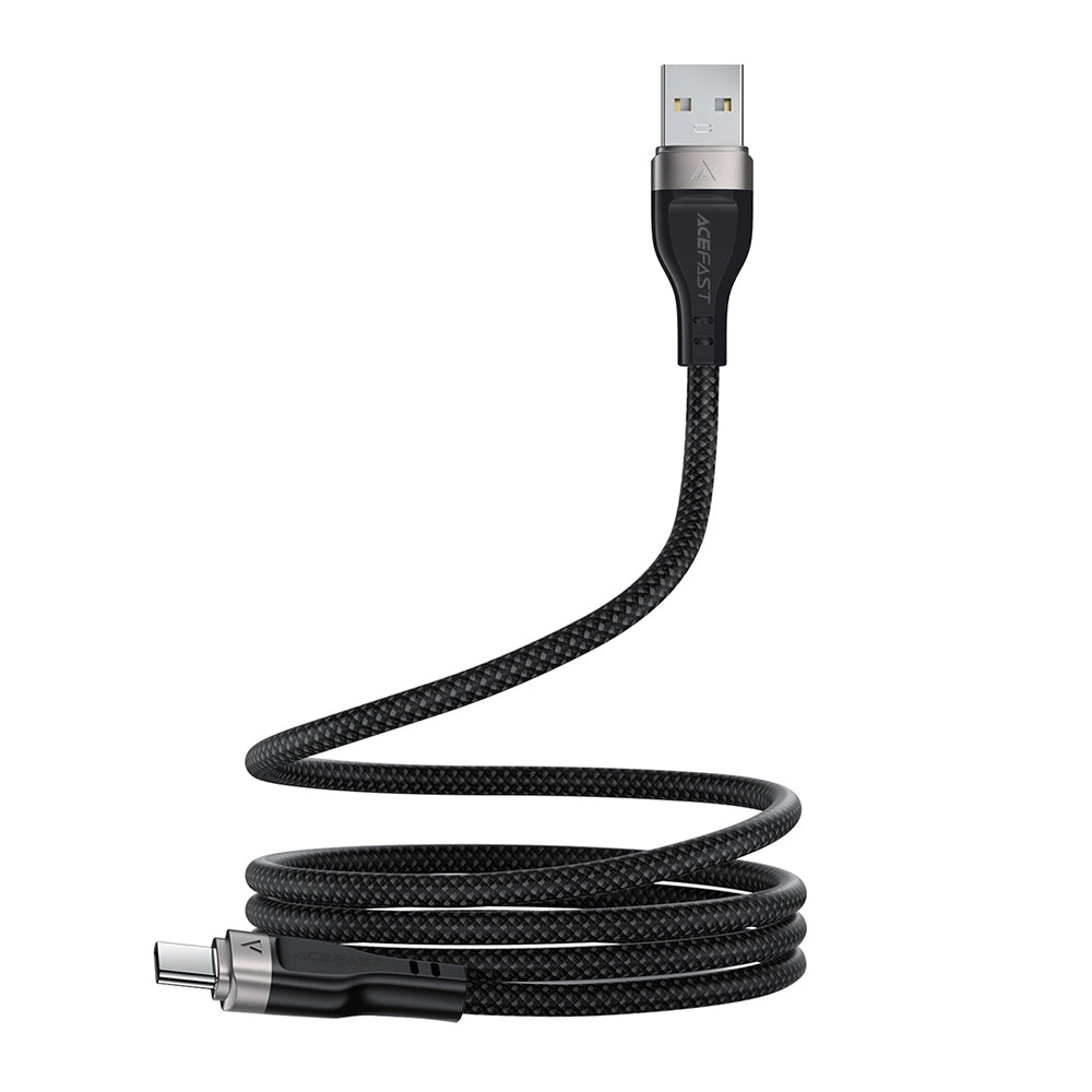 Καλώδιο Δεδομένων και Φόρτισης USB-A - USB-C Acefast C11-04, 18W, 1.2m, Μαύρο