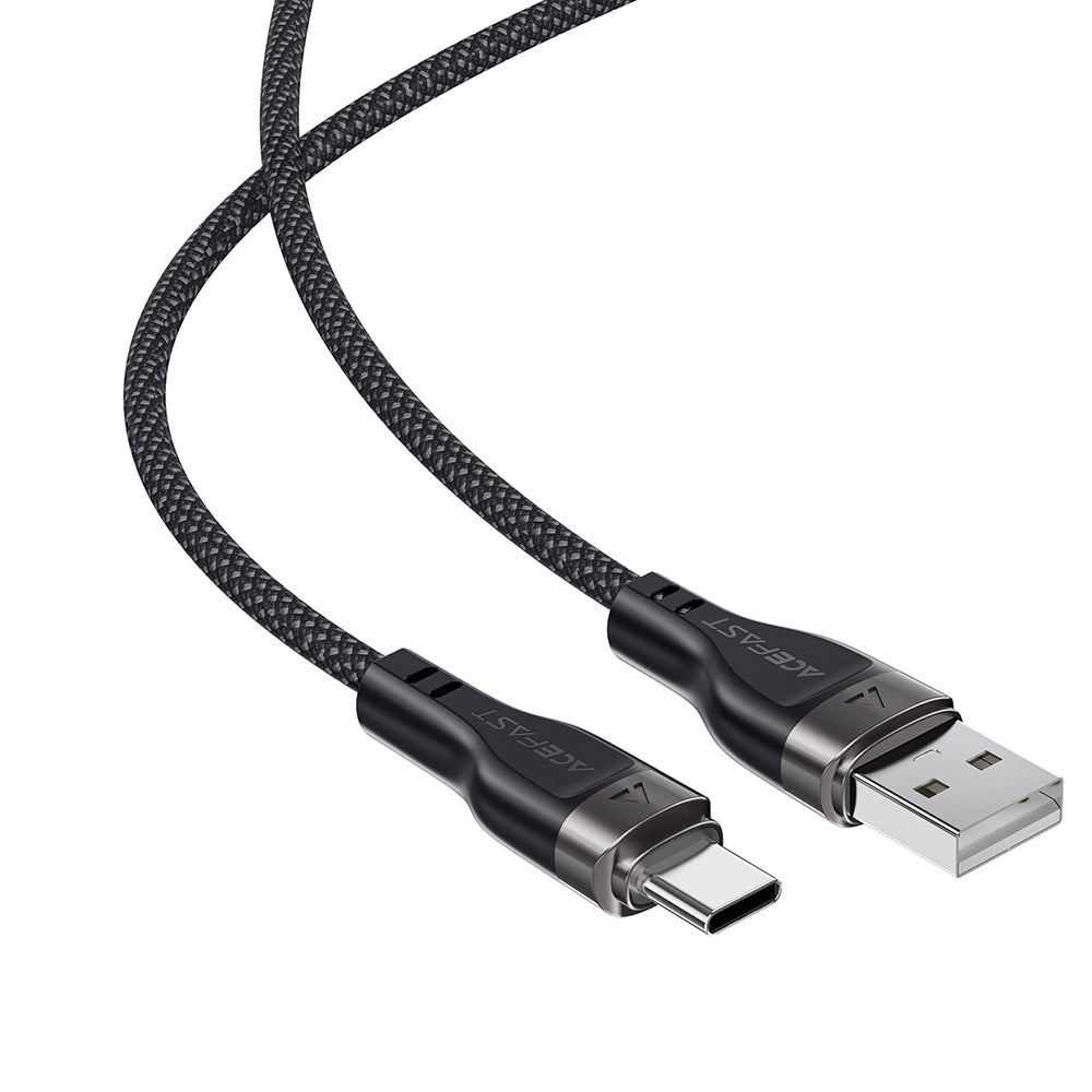 Καλώδιο Δεδομένων και Φόρτισης USB-A - USB-C Acefast C11-04, 18W, 1.2m, Μαύρο