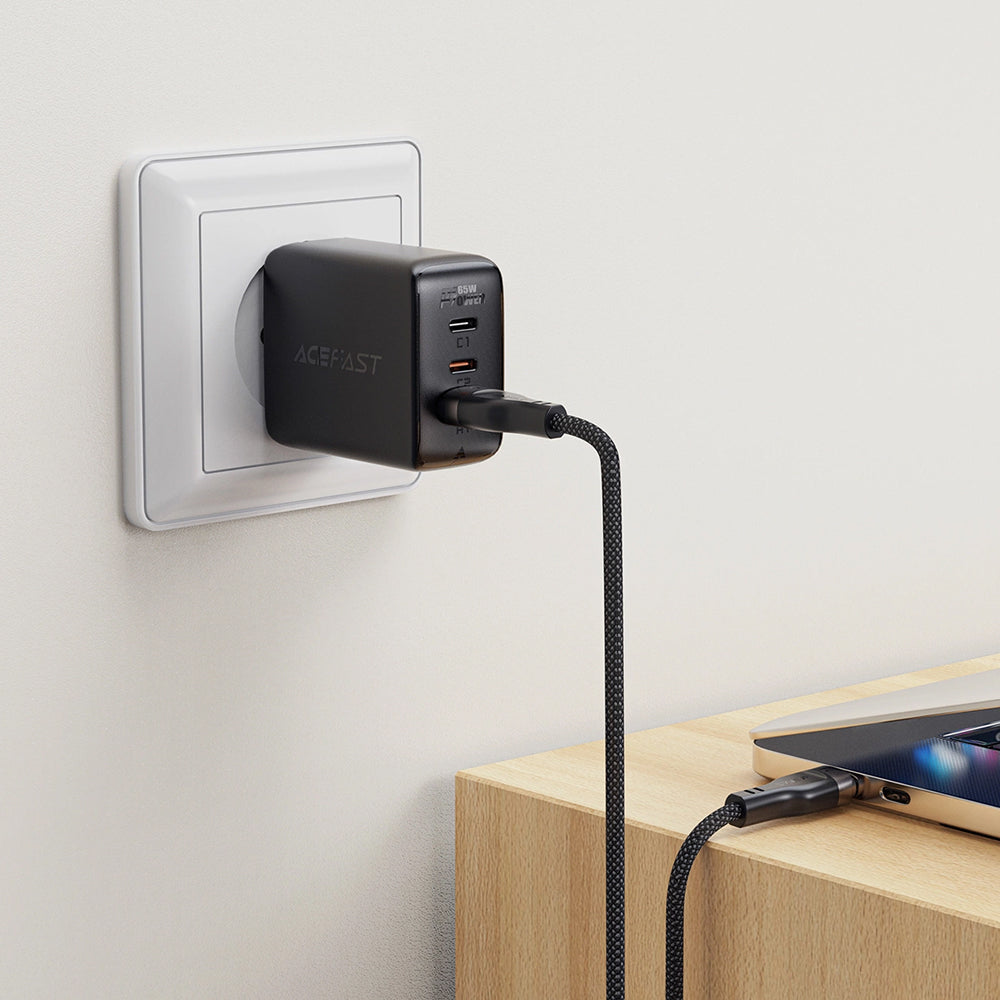 Καλώδιο Δεδομένων και Φόρτισης USB-A - USB-C Acefast C11-04, 18W, 1.2m, Μαύρο