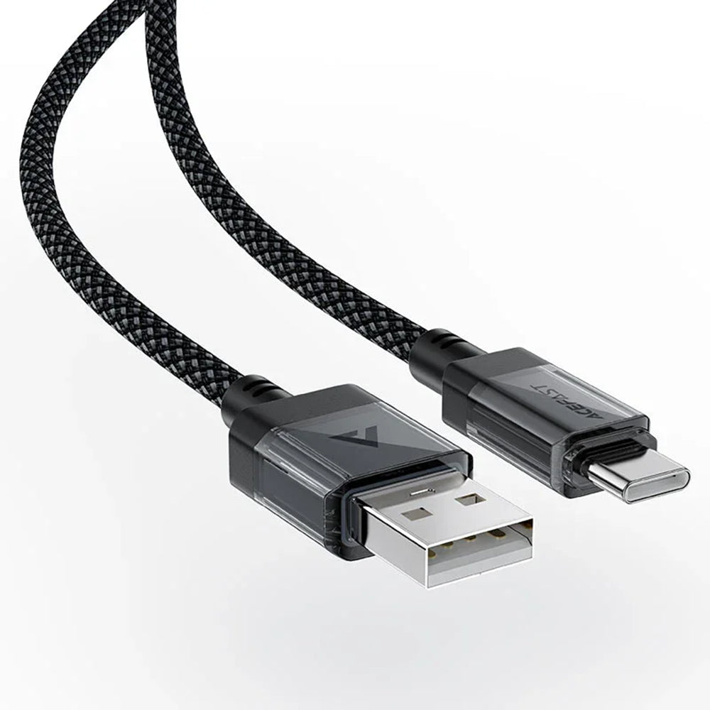 Καλώδιο Δεδομένων και Φόρτισης USB-A - USB-C Acefast C12-04, 18W, 1.2m, Μαύρο