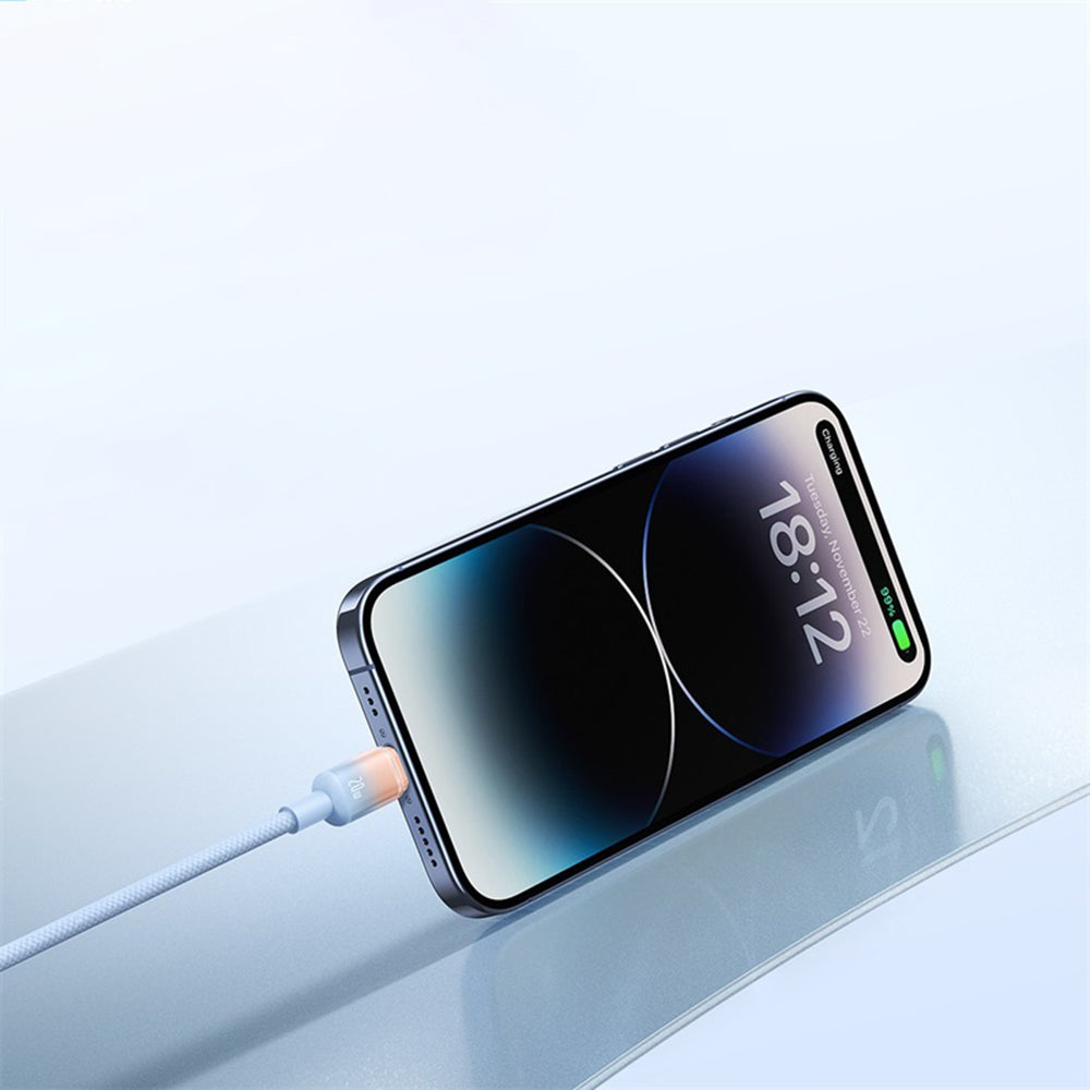 Καλώδιο Δεδομένων και Φόρτισης USB-A - USB-C Baseus Discolor, 100W, 1m, Ασημί E0420803