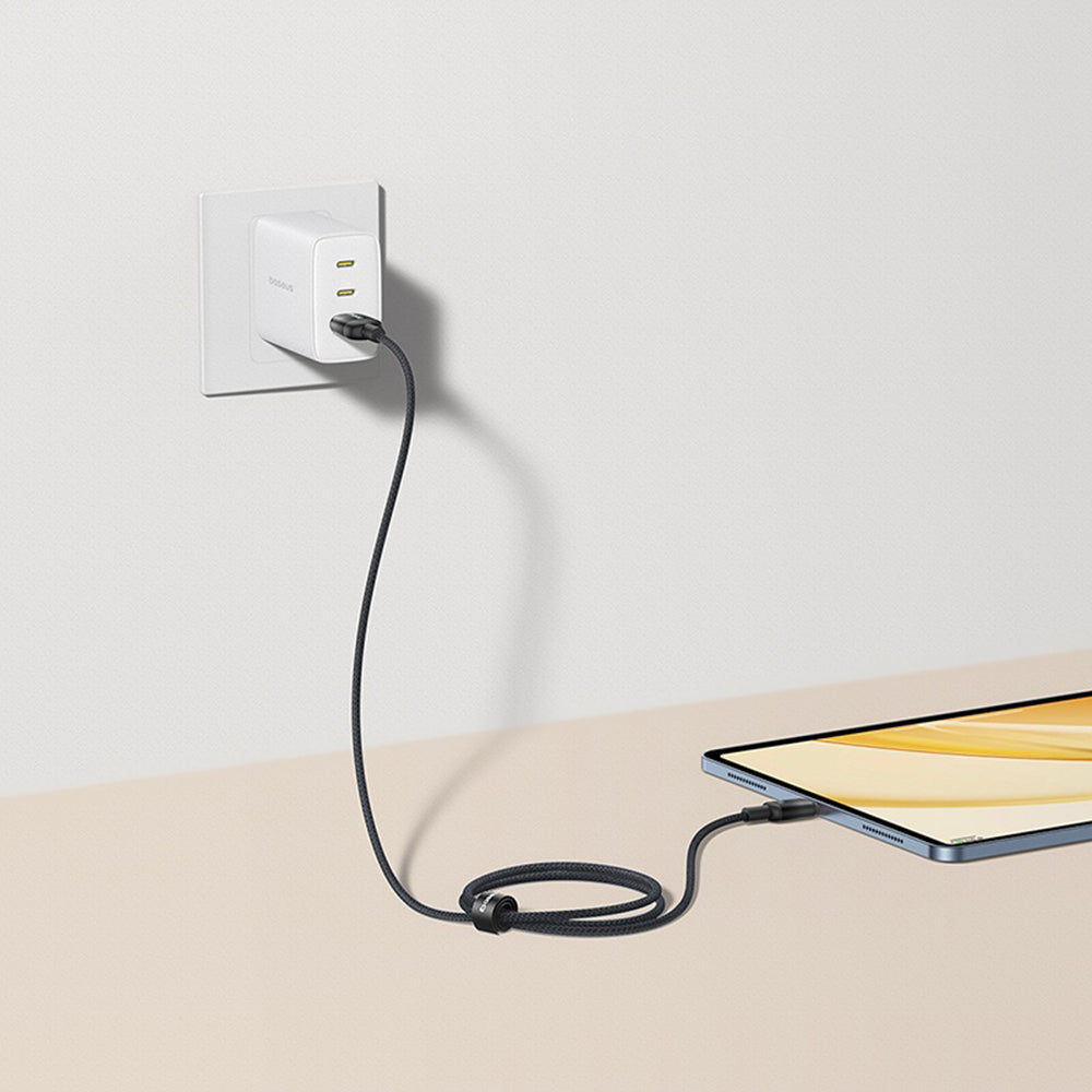 Καλώδιο Δεδομένων και Φόρτισης USB-A - USB-C Baseus Discolor, 100W, 2m, Ασημί E0420803