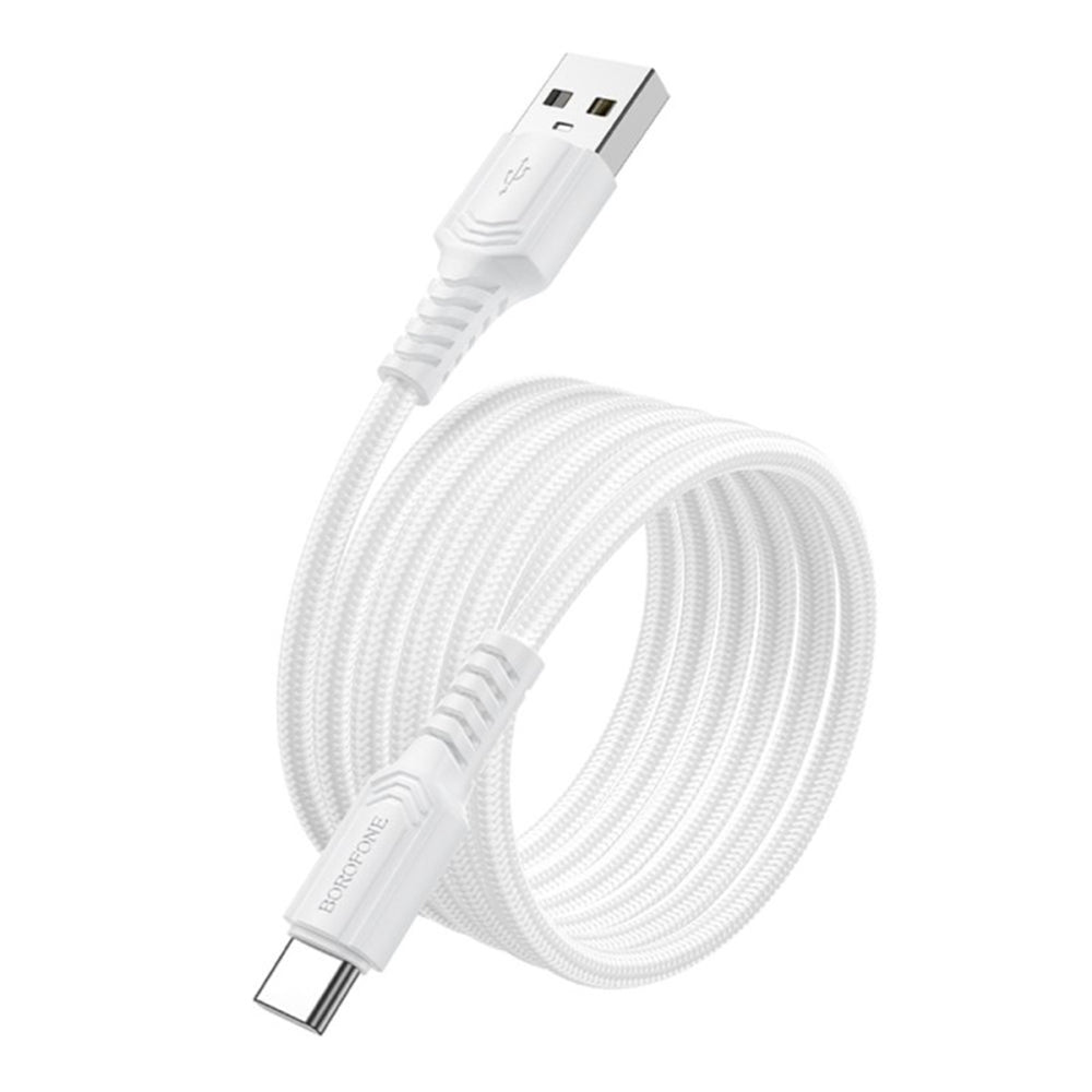 Καλώδιο Δεδομένων και Φόρτισης USB-A - USB-C Borofone BX116 Certain, 18W, 1m, Μαύρο