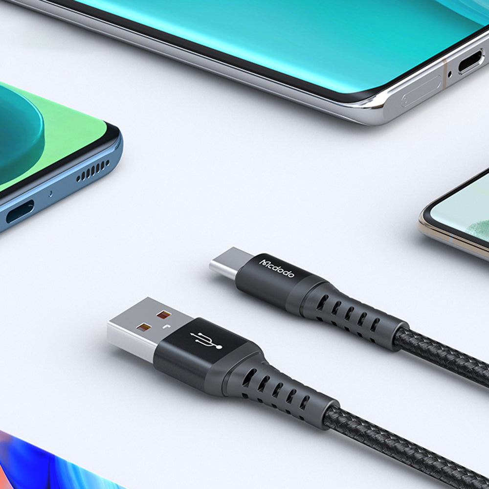 USB-A to USB-C McDodo CA-2271 Data and Charging Cable, 18W, 1m, Black