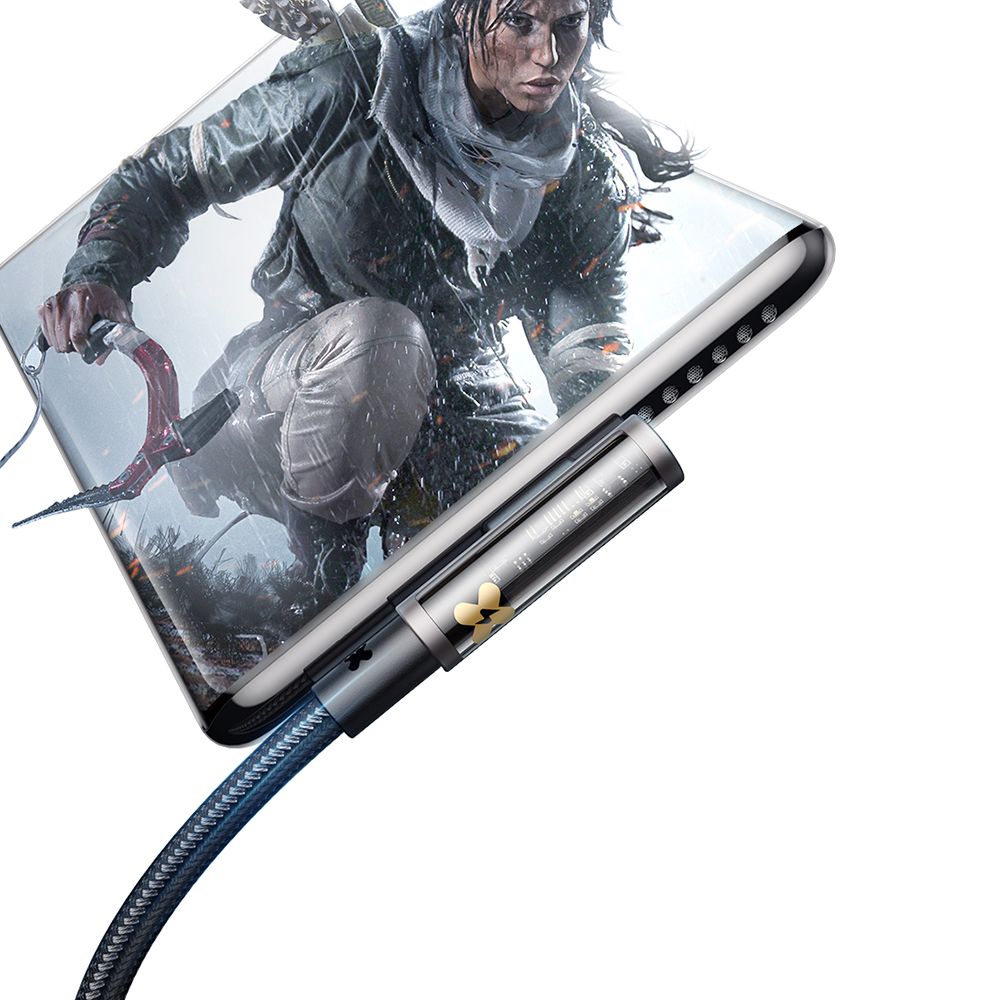 Καλώδιο Δεδομένων και Φόρτισης USB-A - USB-C McDodo CA-3380 Angled, 100W, 1.2m, Μαύρο