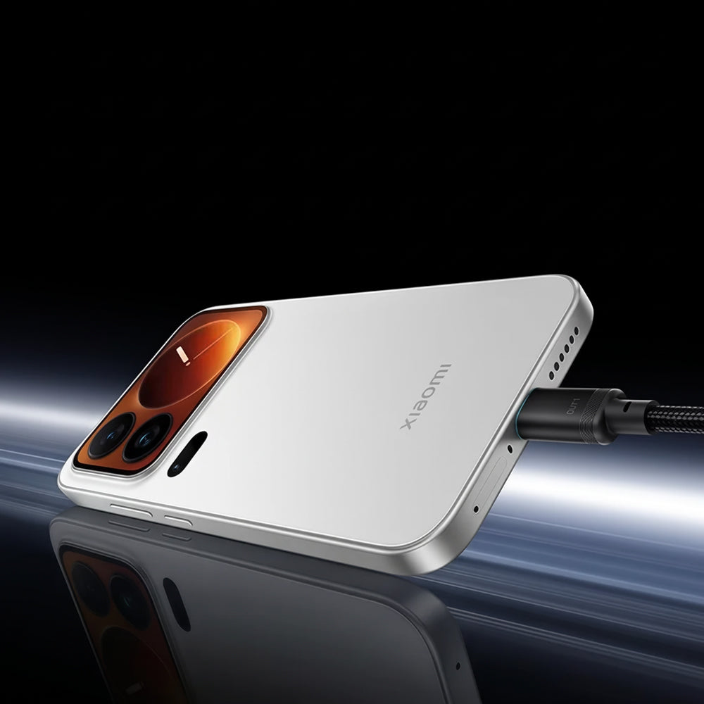 Καλώδιο Δεδομένων και Φόρτισης USB-C - 2 x USB-C Cuktech C2C615, 140W, 1.5m, Μαύρο CKC2C615GLBK