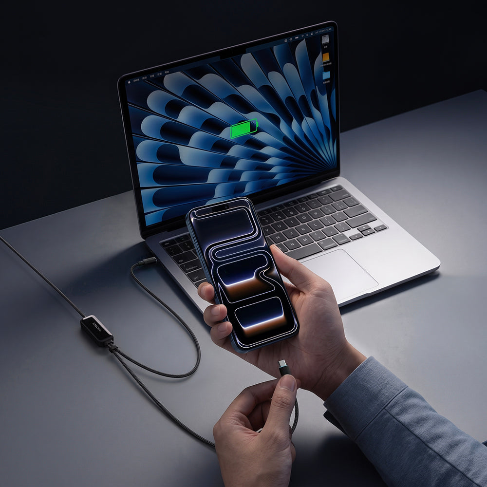 Καλώδιο Δεδομένων και Φόρτισης USB-C - 2 x USB-C Cuktech C2C615, 140W, 1.5m, Μαύρο CKC2C615GLBK