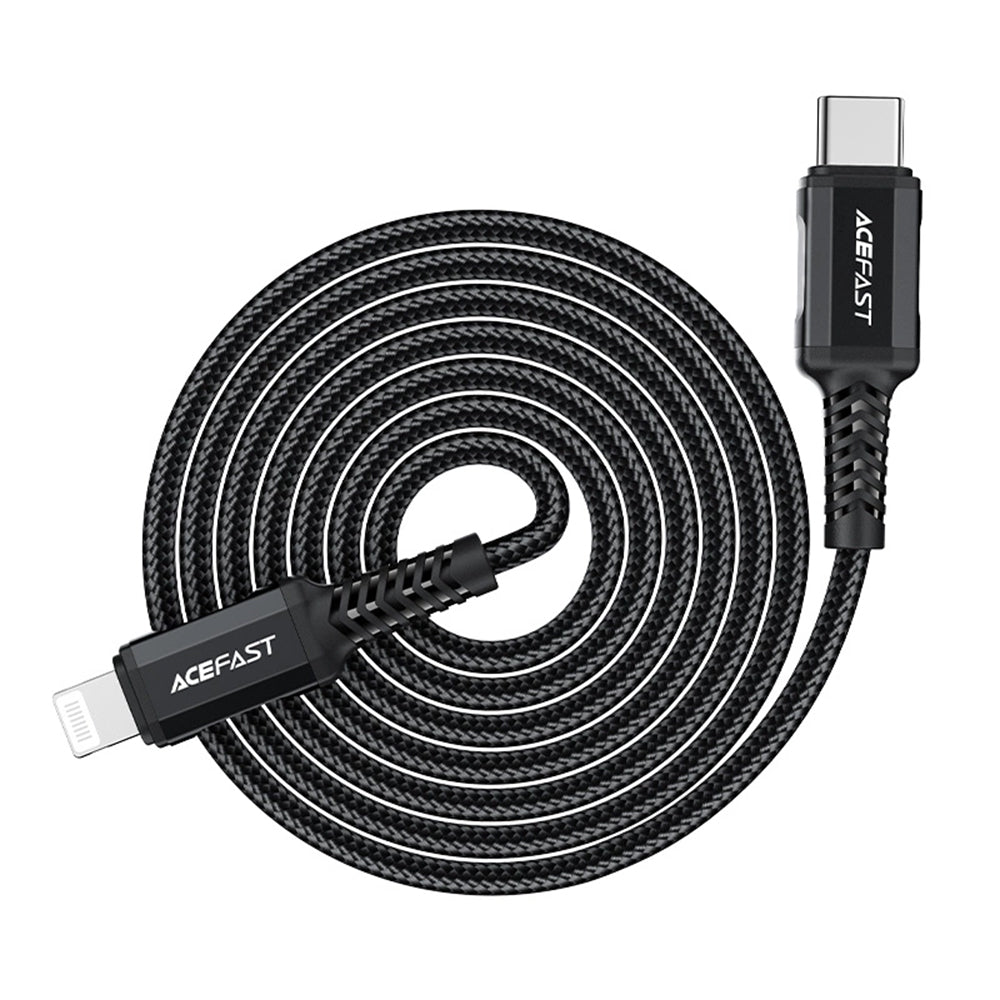 Καλώδιο Δεδομένων και Φόρτισης USB-C - Lightning Acefast C4-01, 30W, 1.8m, Μαύρο