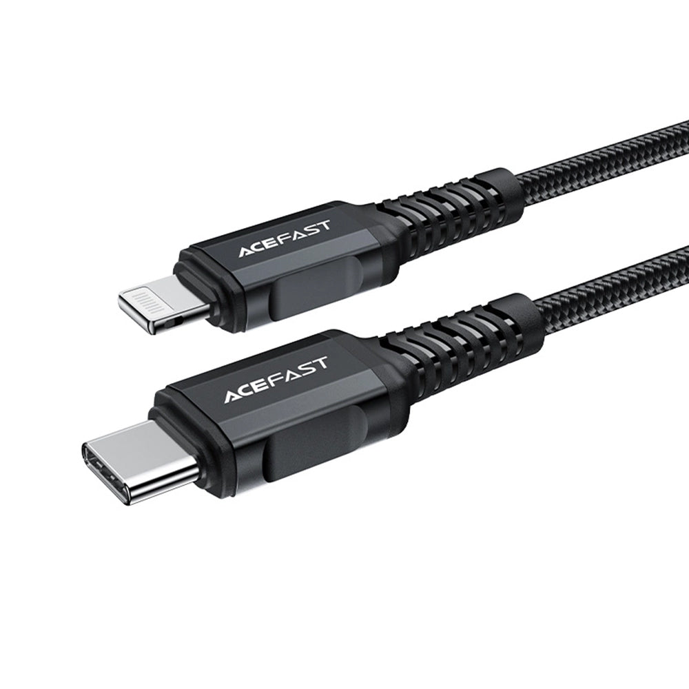 Καλώδιο Δεδομένων και Φόρτισης USB-C - Lightning Acefast C4-01, 30W, 1.8m, Μαύρο