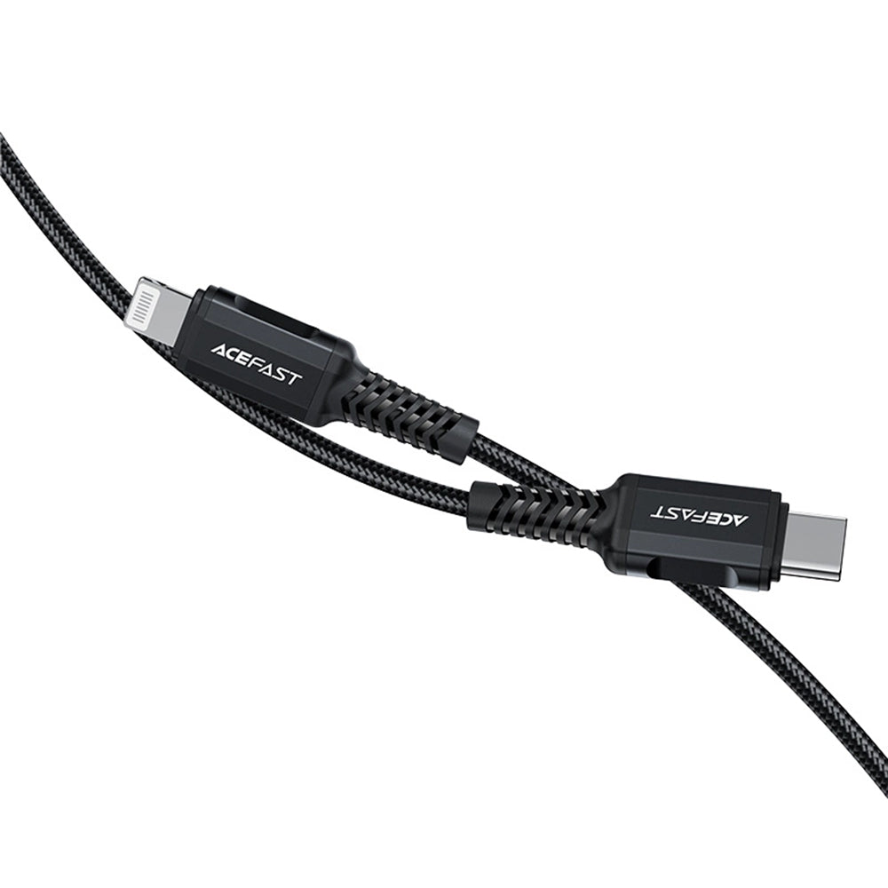 Καλώδιο Δεδομένων και Φόρτισης USB-C - Lightning Acefast C4-01, 30W, 1.8m, Μαύρο