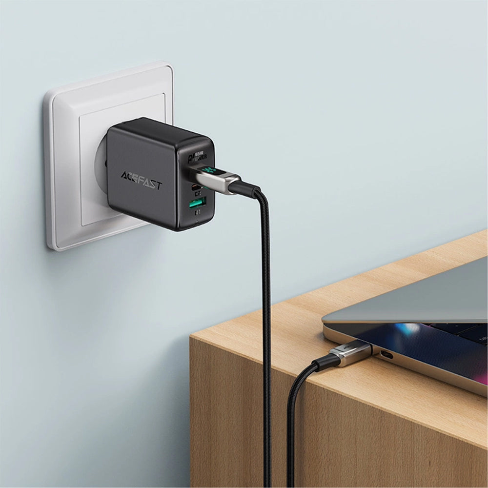Καλώδιο Δεδομένων και Φόρτισης USB-C - Lightning Acefast C6-01 Display, 20W, 1.2m, Μαύρο