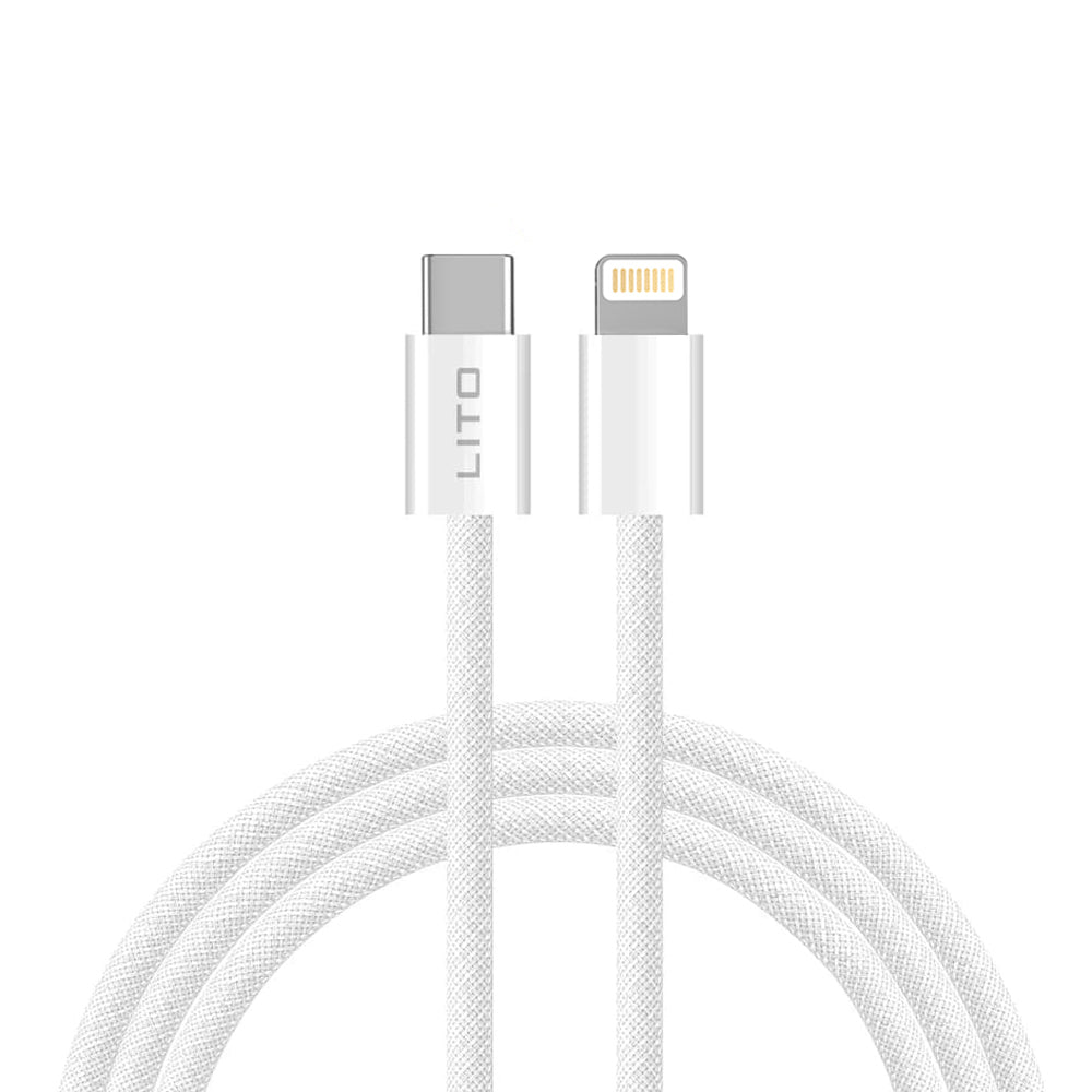 Καλώδιο Δεδομένων και Φόρτισης USB-C - Lightning Lito LD04CL, 27W, 2m, Λευκό