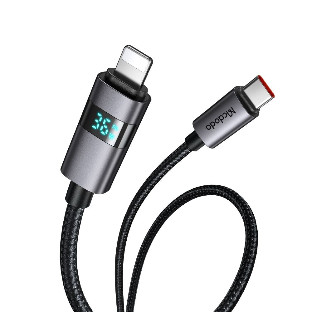 Καλώδιο Δεδομένων και Φόρτισης USB-C - Lightning McDodo CA-6570 Display, 36W, 1.2m, Μαύρο