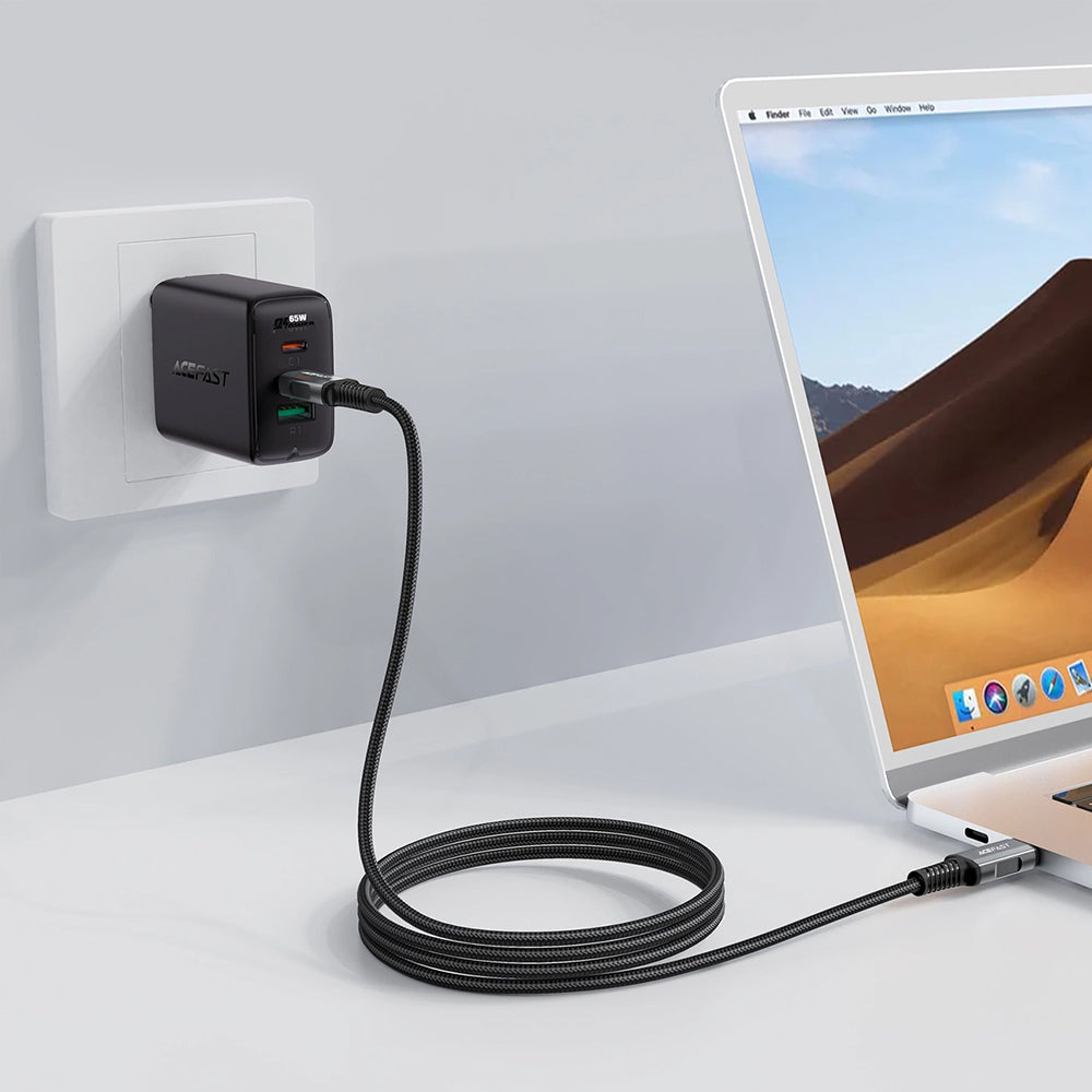 Καλώδιο Δεδομένων και Φόρτισης USB-C - USB-C Acefast C1-09, 240W, 1m, Γκρι