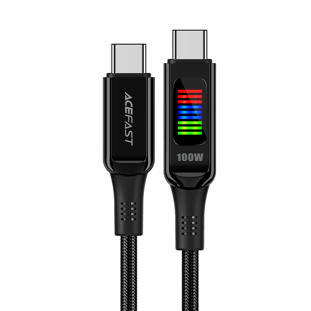 Καλώδιο Δεδομένων και Φόρτισης USB-C - USB-C Acefast C7-03, 100W, 1.2m, Μαύρο