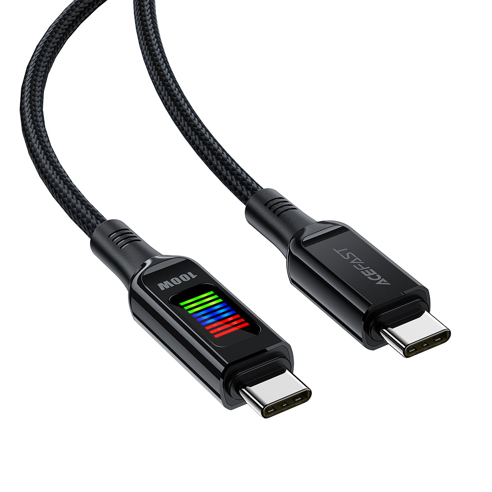 Καλώδιο Δεδομένων και Φόρτισης USB-C - USB-C Acefast C7-03, 100W, 1.2m, Μαύρο
