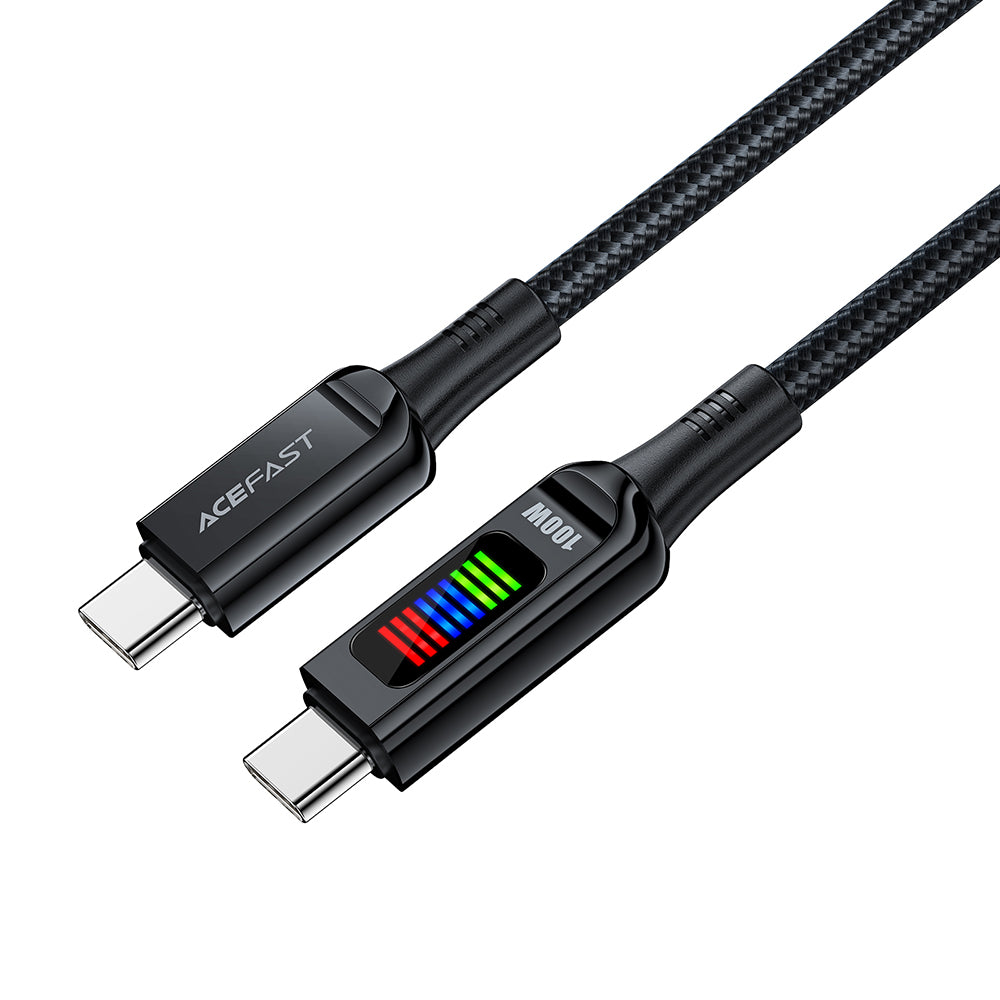 Καλώδιο Δεδομένων και Φόρτισης USB-C - USB-C Acefast C7-03, 100W, 1.2m, Μαύρο