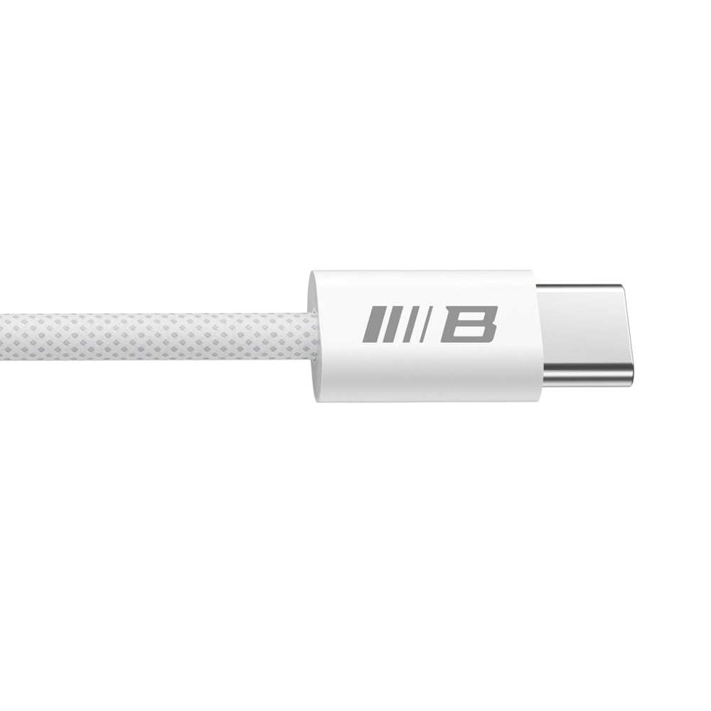 Καλώδιο Δεδομένων και Φόρτισης USB-C - USB-C Blueo, 100W, 1.2m, Λευκό