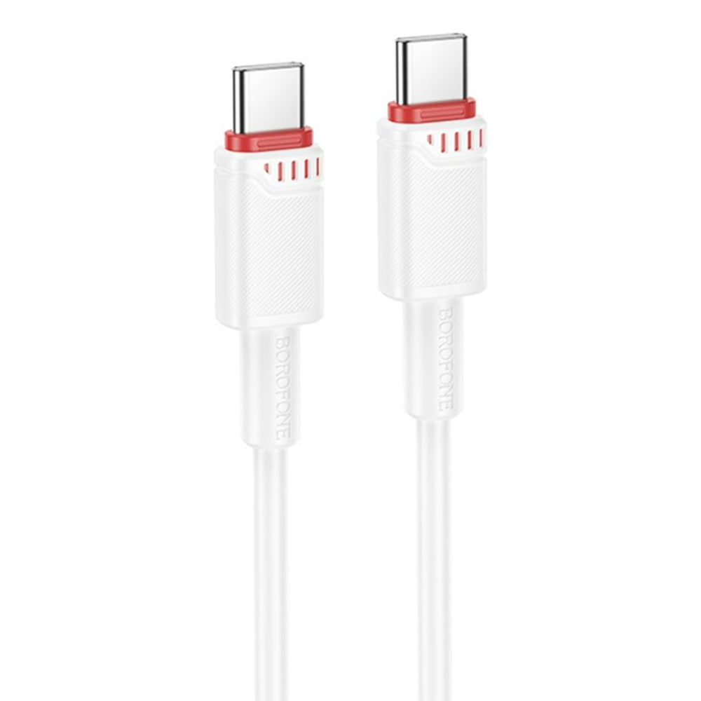 USB-C Data and Charging Cable - USB-C Borofone BX110 Beneficio, 60W, 1m, White