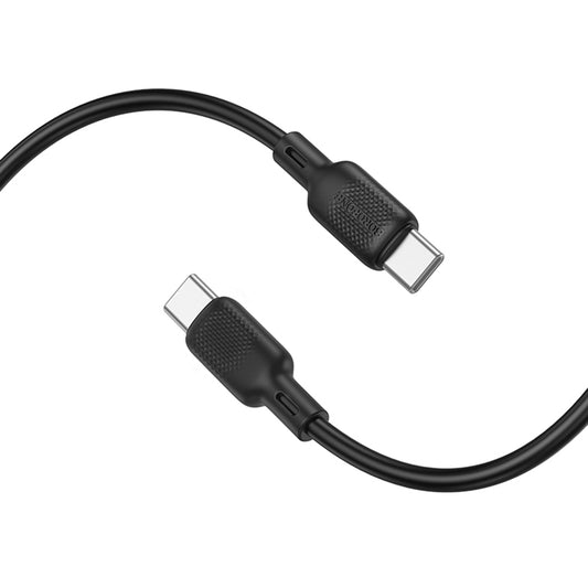 Καλώδιο Δεδομένων και Φόρτισης USB-C - USB-C Borofone BX113 Lenny, 60W, 2m, Μαύρο