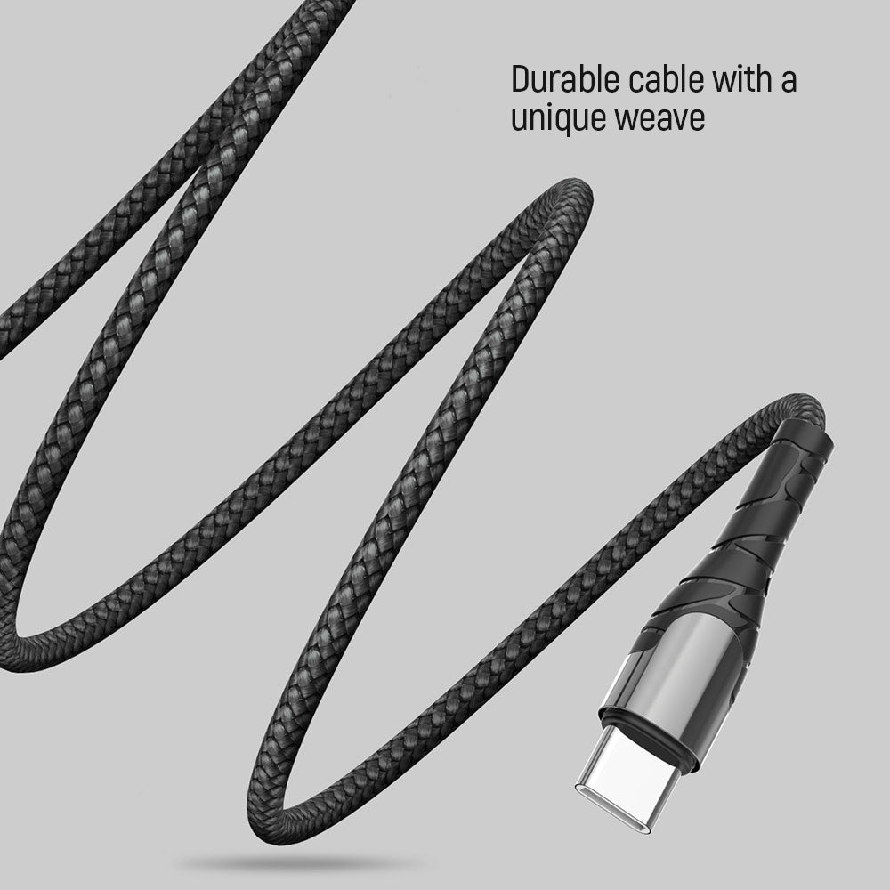 Καλώδιο Δεδομένων και Φόρτισης USB-C - USB-C ColorWay CW-CBPDCC040, 65W, 1m, Γκρι