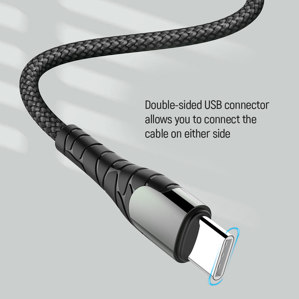 Καλώδιο Δεδομένων και Φόρτισης USB-C - USB-C ColorWay CW-CBPDCC040, 65W, 1m, Γκρι