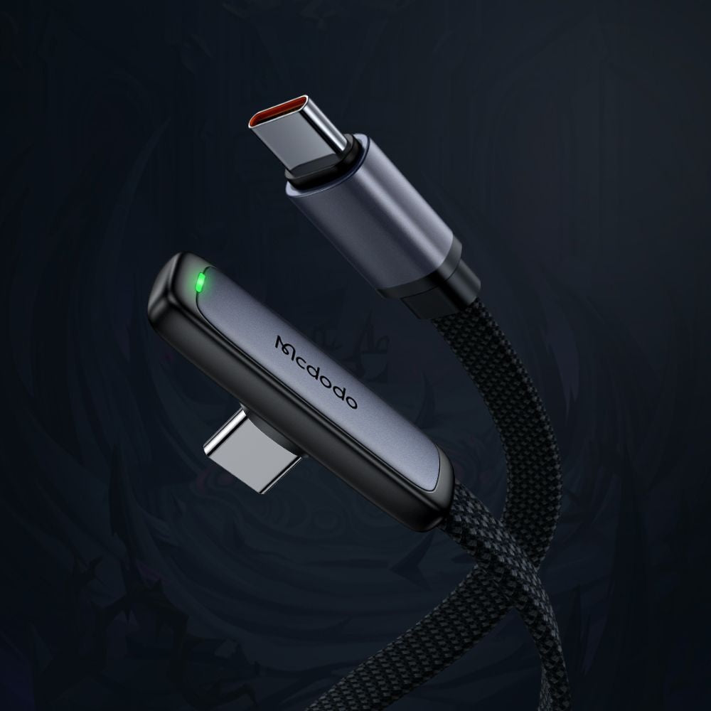 Καλώδιο Δεδομένων και Φόρτισης USB-C - USB-C McDodo CA-3360 Angled, 65W, 1.2m, Μαύρο